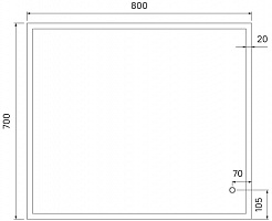 Iddis Мебель для ванной Brick 80 белая – фотография-18